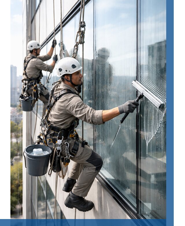 Мойка окон альпинистами в Гатчине от 4624 р. | ВЫСОТНИК-Гтч