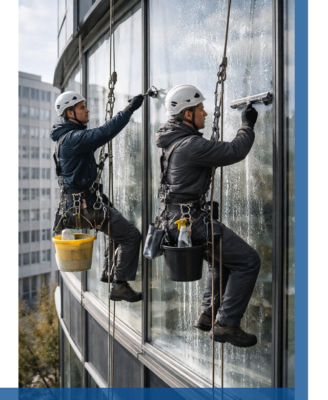 Мойка панорамных окон в Гатчине от 360 р. заказать у ВЫСОТНИК-Гтч