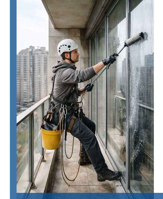 Профессиональная мойка балконного остекления в Гатчине