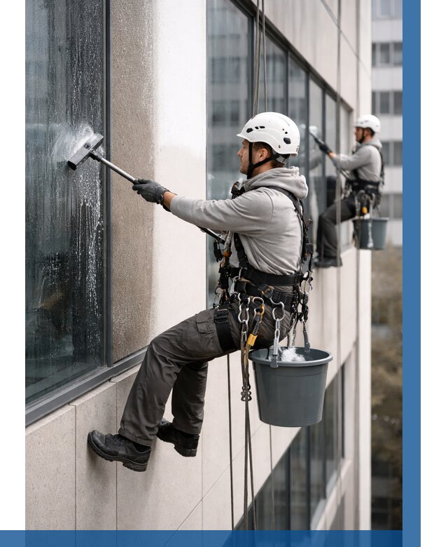 Мойка фасадов зданий в Гатчине под ключ от 360 р. | ВЫСОТНИК-Гтч