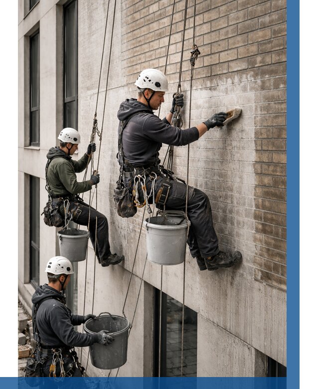 Удаление высолов с фасада в Гатчине от 257 р. | ВЫСОТНИК-Гтч