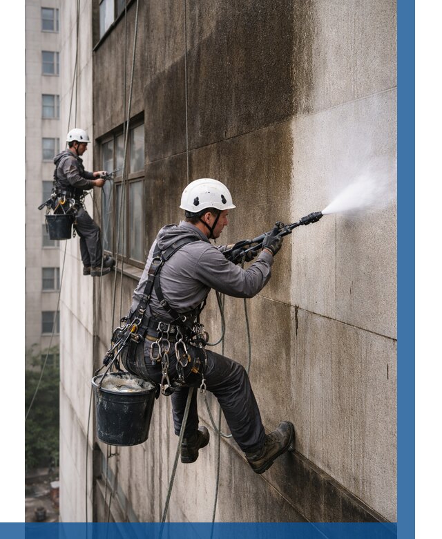 Очистка фасада от копоти в Гатчине от 257 р. | ВЫСОТНИК-Гтч