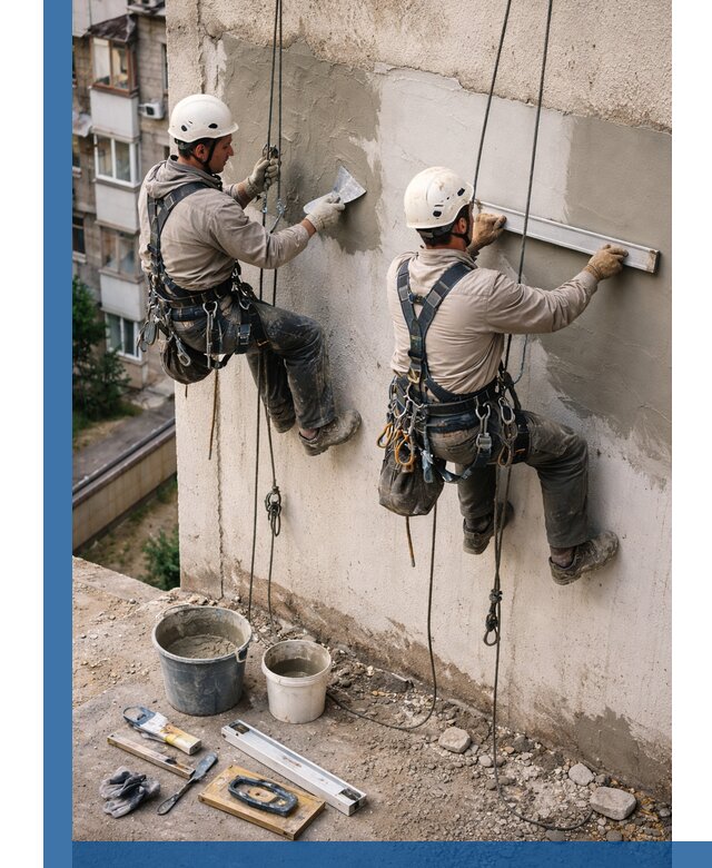 Комплексный ремонт штукатурного фасада с гарантией в Гатчине