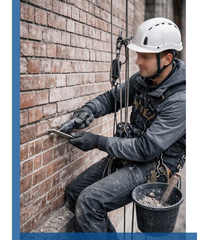 Расшивка кирпичных швов фасадов и стен, ремонт в Гатчине