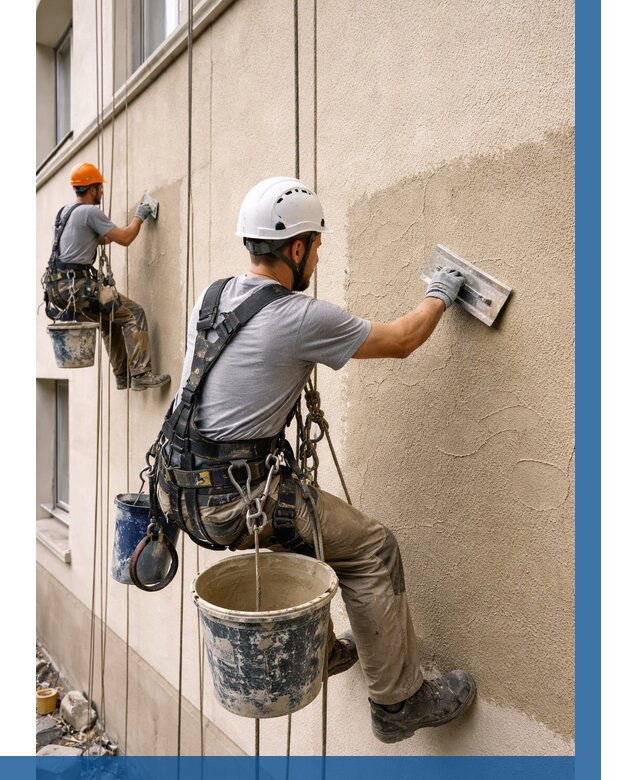 Декоративная штукатурка фасада в Гатчине от 1233 р. | ВЫСОТНИК-Гтч