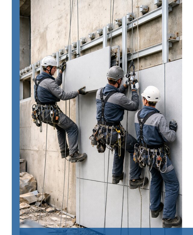 Монтаж вентилируемого фасада в Гатчине под ключ с гарантией качества