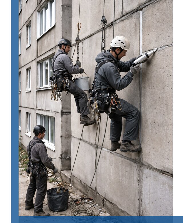 Герметизация межпанельных швов в Гатчине с гарантией герметичности