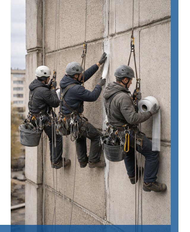 Ремонт межпанельных швов в Гатчине от 771 р. | ВЫСОТНИК-Гтч