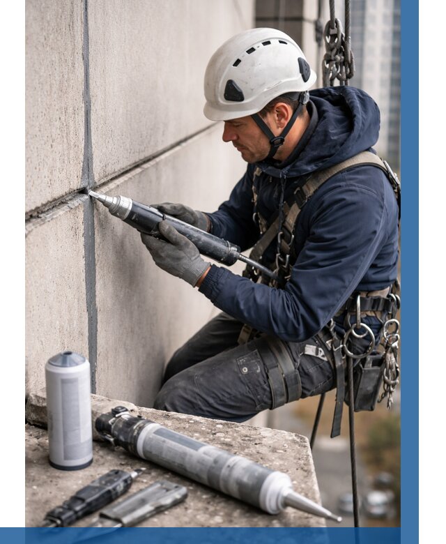 Вторичная герметизация швов в Гатчине от 462 р. | ВЫСОТНИК-Гтч