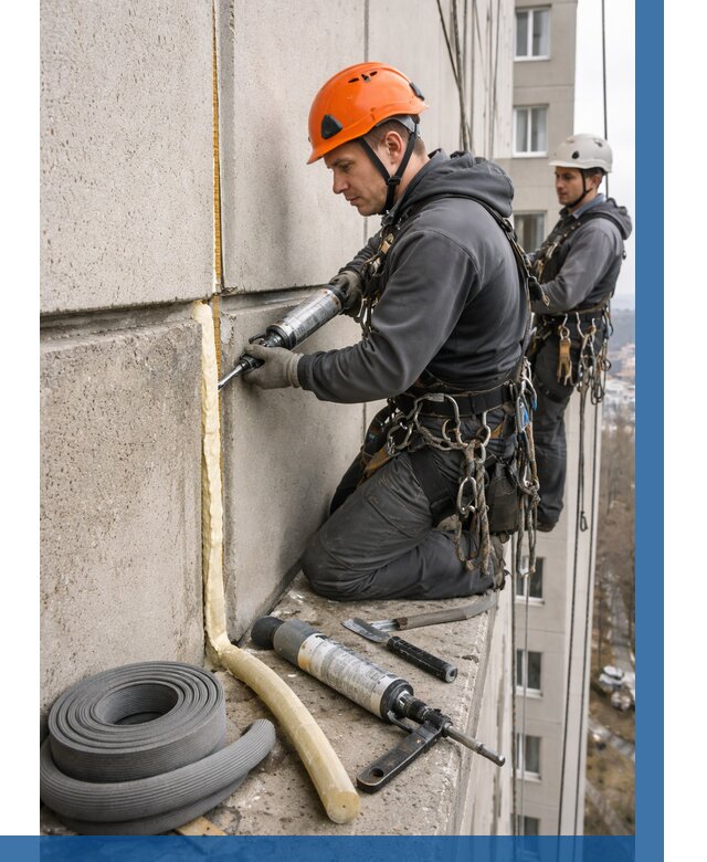 Теплый шов межпанельные швы в Гатчине от 719 р. | ВЫСОТНИК-Гтч