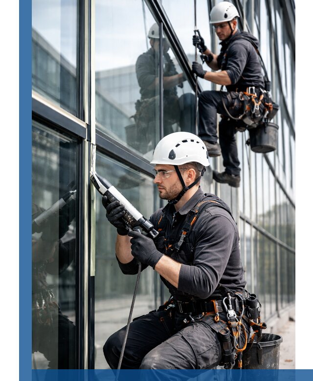 Герметизация витражных швов в Гатчине для зданий и фасадов