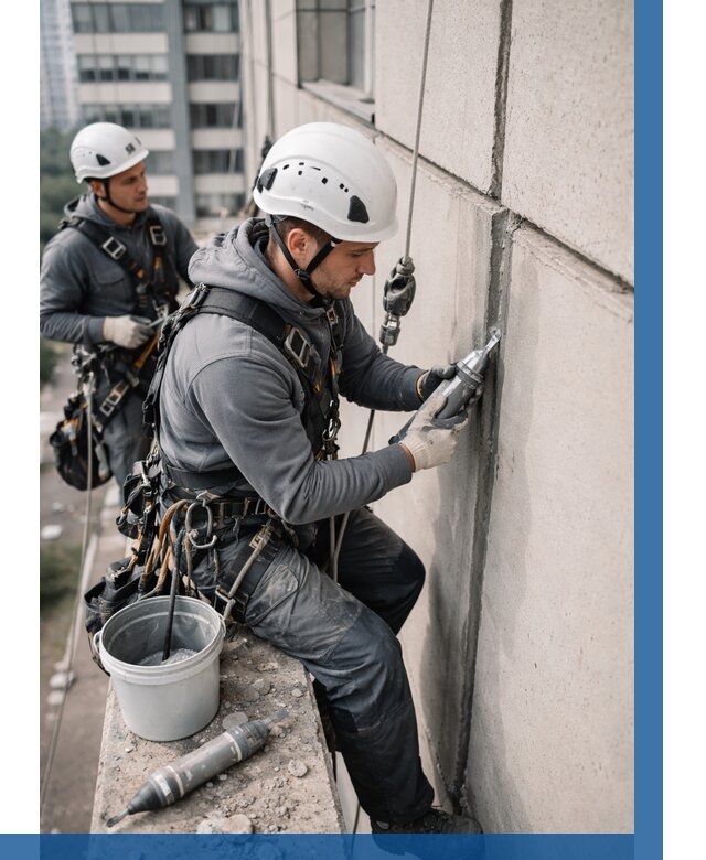 Ремонт деформационных швов здания в Гатчине от 1028 р. | ВЫСОТНИК-Гтч