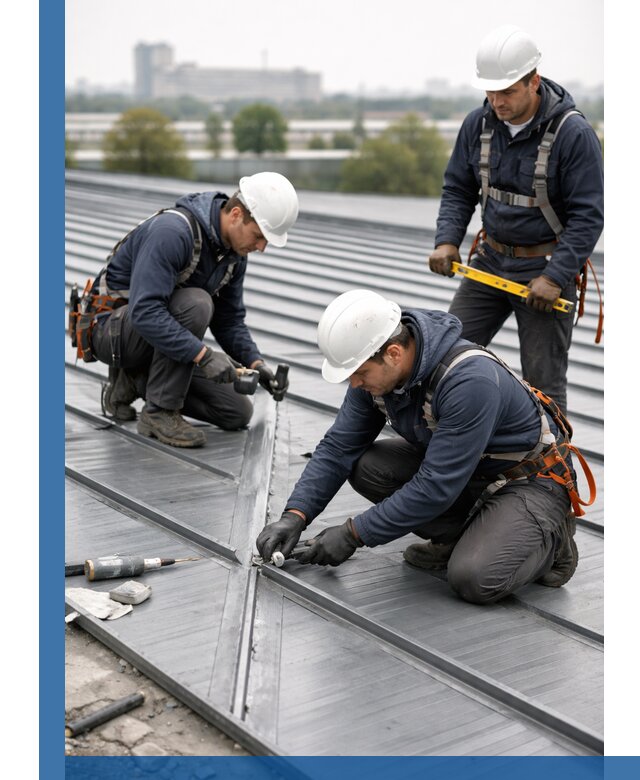 Ремонт фальцевой кровли в Гатчине срочно и качественно