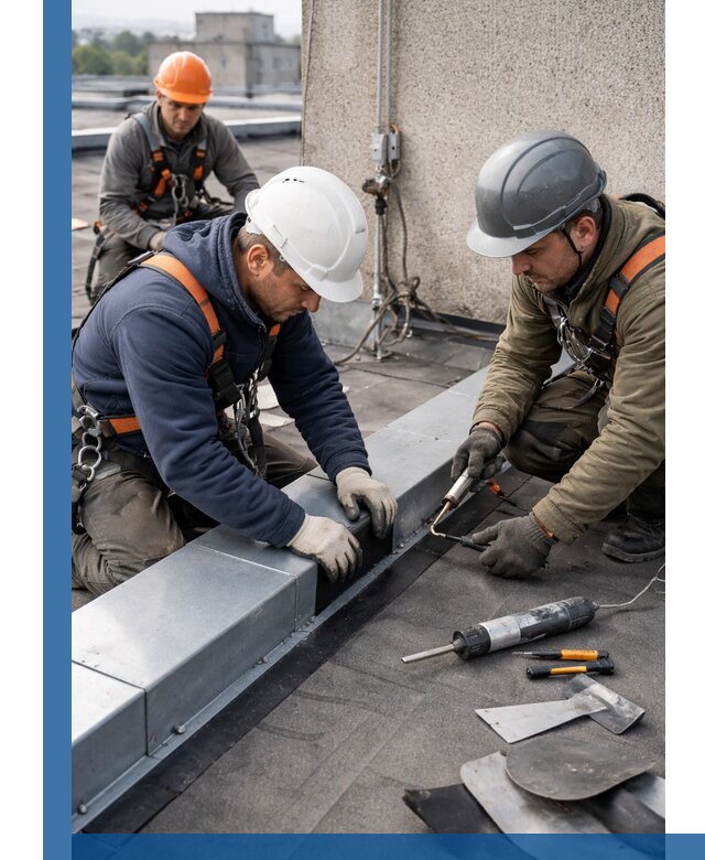 Ремонт кровельных примыканий в Гатчине профессионально