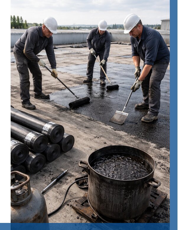 Гидроизоляция кровли мастикой в Гатчине от 617 р. | ВЫСОТНИК-Гтч