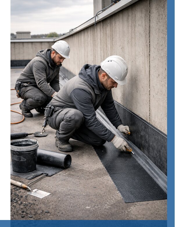 Гидроизоляция примыканий на кровле в Гатчине от 925 р. | ВЫСОТНИК-Гтч