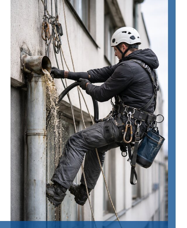 Прочистка водосточных труб в Гатчине от 3597 р. | ВЫСОТНИК-Гтч