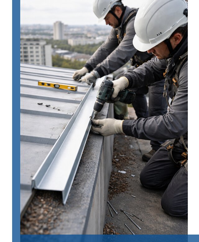 Монтаж капельника на кровле в Гатчине с гарантией качества