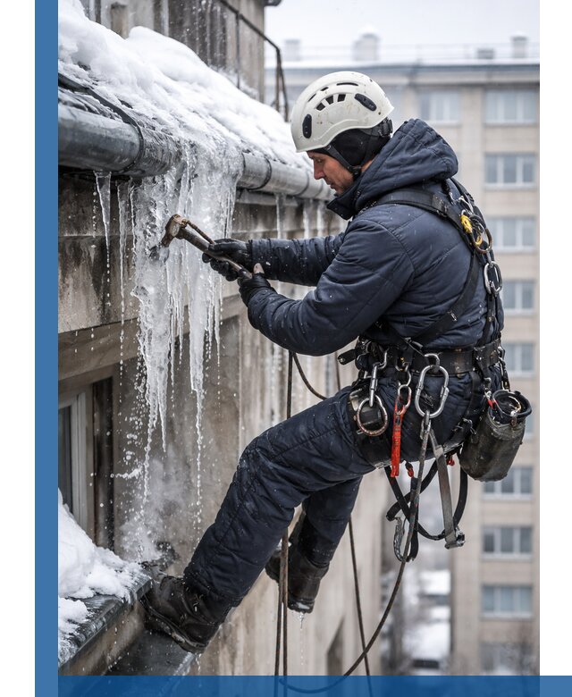 Удаление наледи и чистка водостоков в Гатчине оперативно и безопасно