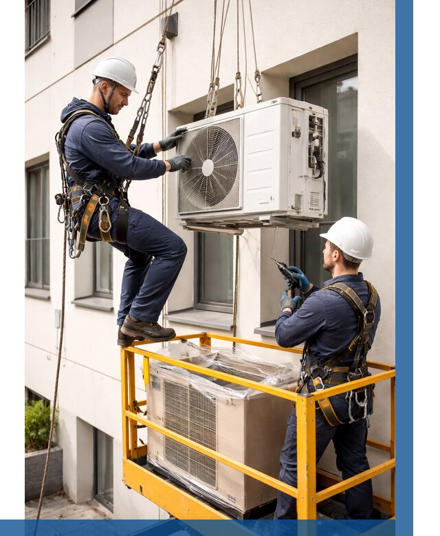 Демонтаж внешнего блока кондиционера в Гатчине от 3597 р. | ВЫСОТНИК-Гтч