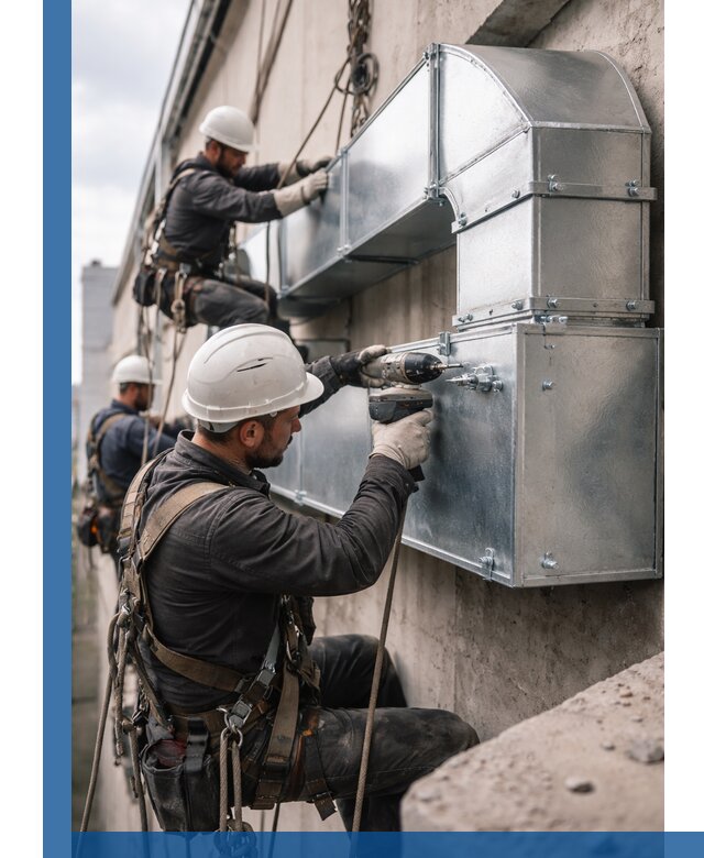 Профессиональный монтаж вентиляционных коробов в Гатчине под ключ