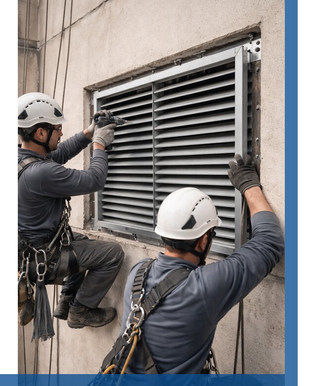 Монтаж вентиляционных решеток в Гатчине от 4624 р. | ВЫСОТНИК-Гтч