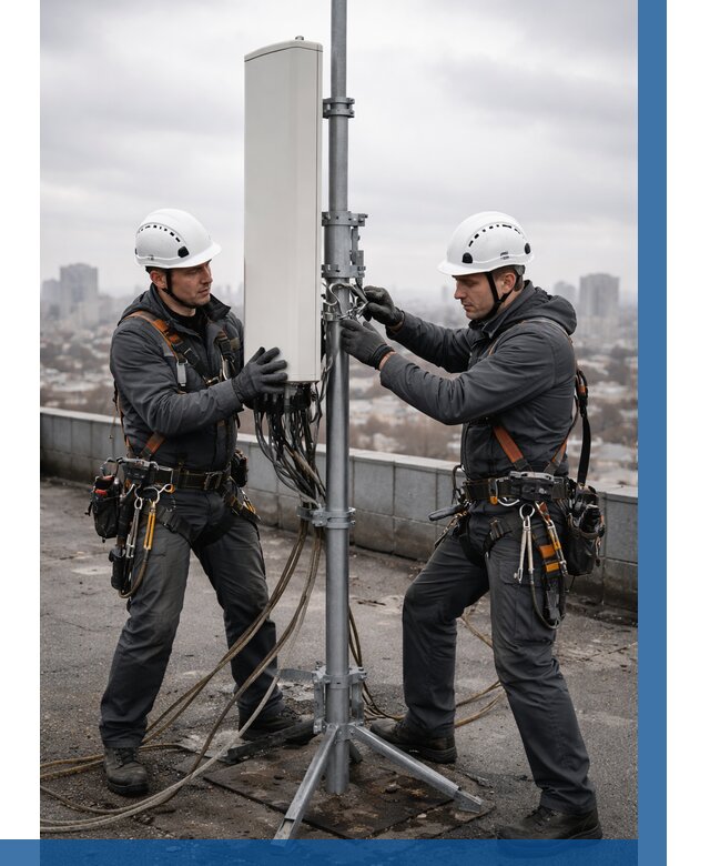 Монтаж антенн связи на крыше в Гатчине от 8735 р. | ВЫСОТНИК-Гтч