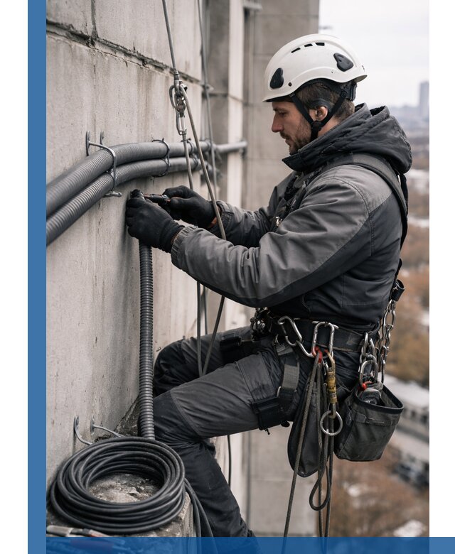 Профессиональный монтаж гофры для кабеля в Гатчине с гарантией