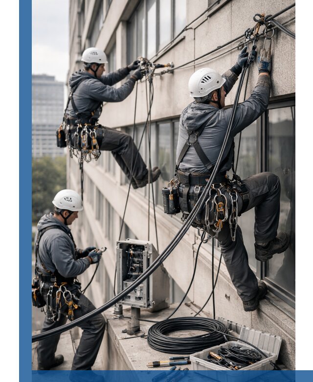 Прокладка оптоволоконного кабеля в Гатчине под ключ с тестированием