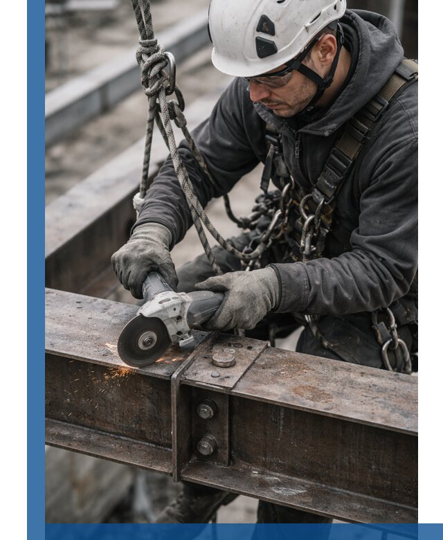 Резка металла на высоте в Гатчине для зданий и конструкций