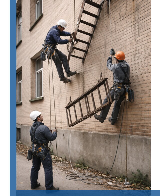 Демонтаж пожарной лестницы в Гатчине быстро и безопасно