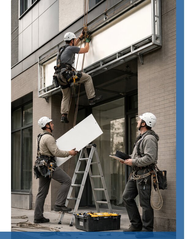 Монтаж светового короба в Гатчине от 6679 р. | ВЫСОТНИК-Гтч