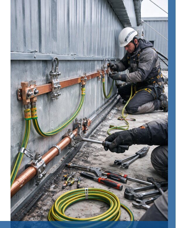 Монтаж заземления здания в Гатчине от 25690 р. | ВЫСОТНИК-Гтч