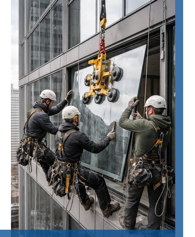 Фасадное остекление зданий под ключ в Гатчине от 10276 р. | ВЫСОТНИК-Гтч