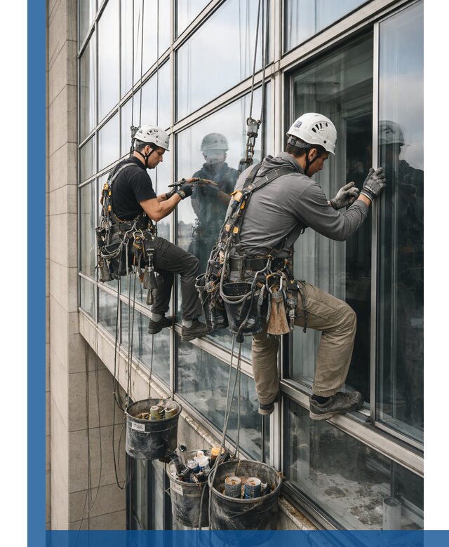 Ремонт витражных конструкций и фасадного остекления в Гатчине