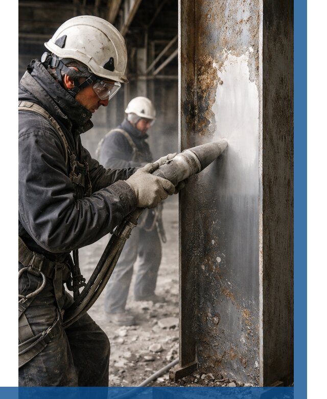 Удаление старой краски с металла в Гатчине от 462 р. | ВЫСОТНИК-Гтч