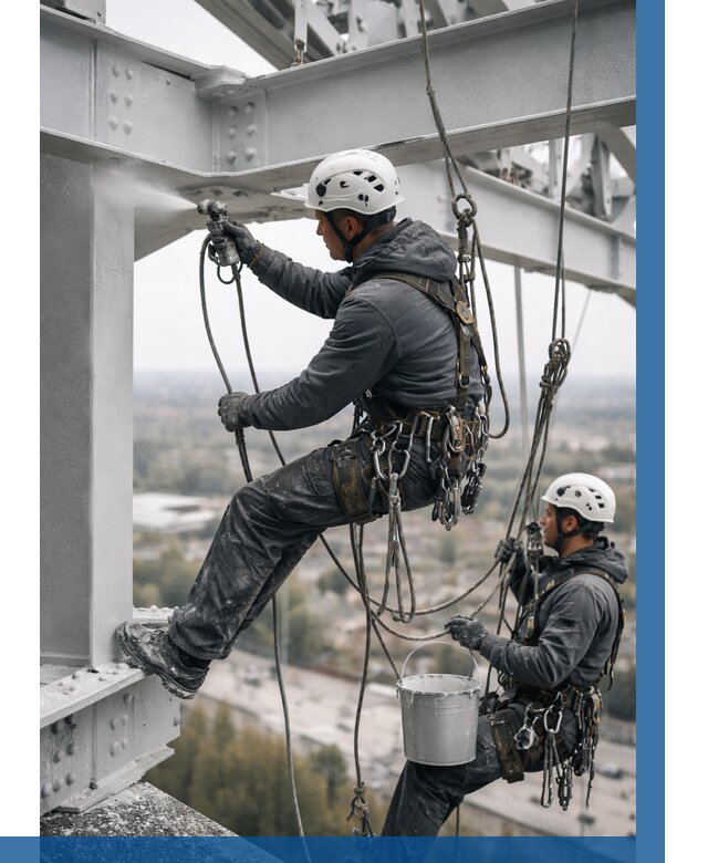 Покраска металлоконструкций на высоте в Гатчине 360 р |ВЫСОТНИК-Гтч