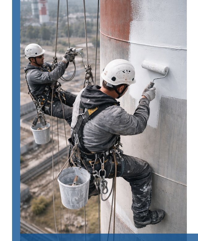 Покраска дымовых труб в Гатчине: антикоррозийная защита и восстановление