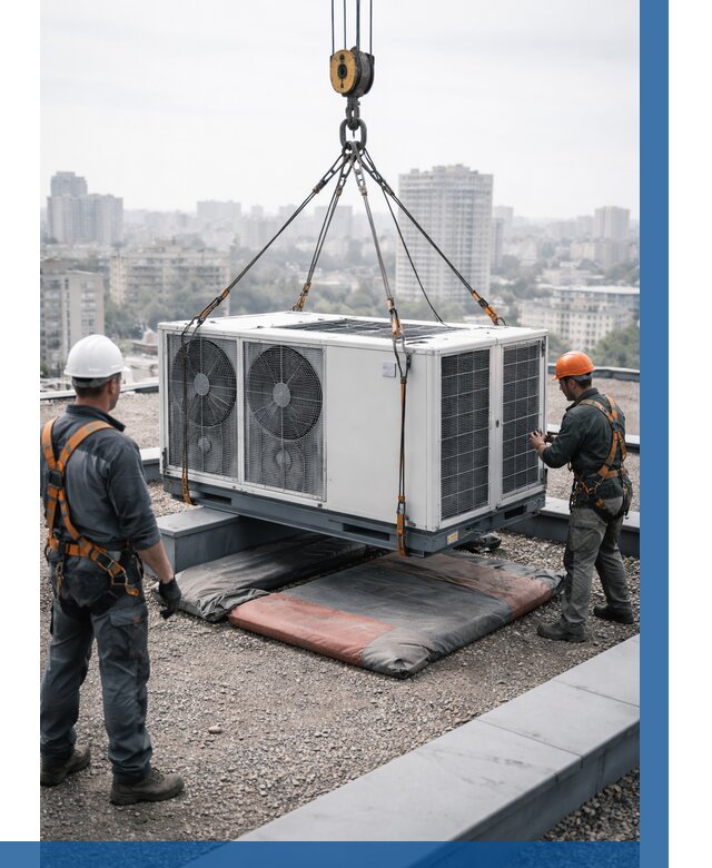 Подъем груза на крышу в Гатчине от 5138 р. | ВЫСОТНИК-Гтч заказать