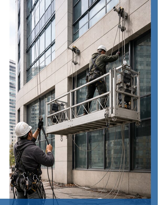 Монтаж и подъем фасадной люльки в Гатчине от 12331 р. | ВЫСОТНИК-Гтч