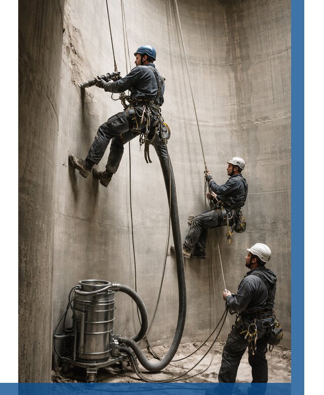 Зачистка силосов в Гатчине от 4624 р. Договор и смета ВЫСОТНИК-Гтч