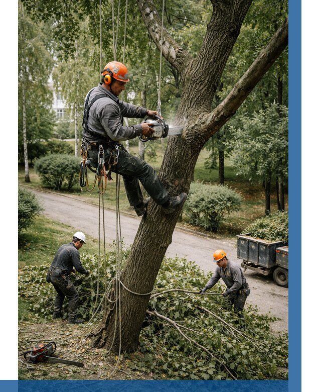 Кронирование деревьев в Гатчине от 6679 р. | ВЫСОТНИК-Гтч