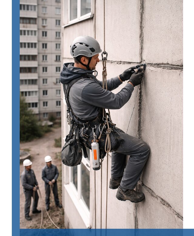 Обследование межпанельных швов и герметизация в Гатчине